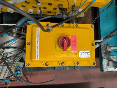 Rousselet Robatel RC-50 VxR ATEX perforate basket centrifuge, 316L SS.