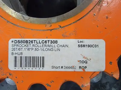 Roller/Mill Chain, Turntable Sprocket DS80B26TLLC6T308