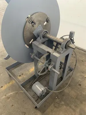 2,000 LB X 10" MOTORIZED UNCOILER. STOCK # 1399920
