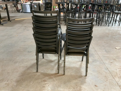Used LOT OF (10) METAL CHAIRS WITH PADDED SEATS Party/Banquet Supplies Michigan US | Miedema Asset Management Group #1761576