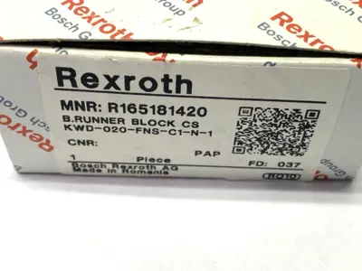 New | in-Stock BOSCH REXROTH KWD-020-FNS-C1-N-1 BALL RUNNER LINEAR GUIDE BLOCK Linear Guides Michigan US | Maverick Industrial Sales #1092058