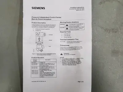 USED 2021 SIEMENS 599-03617NC