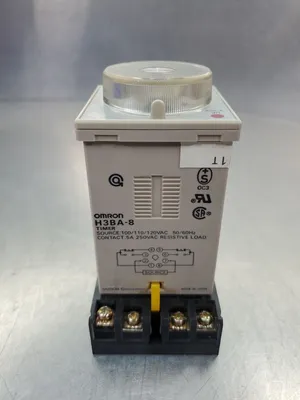 Omron H3BA-8 Timer Module w/2-M4X20 Base Module. 4C-25