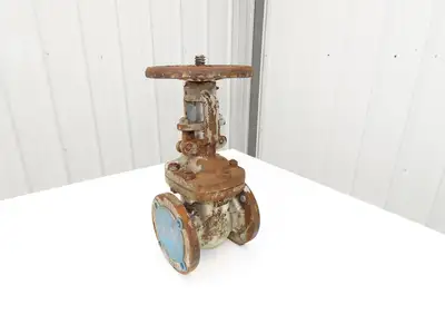 WM E Williams 15F2 3" Cast Steel Bolted Bonnet Gate Valve Class 150 Rising Stem