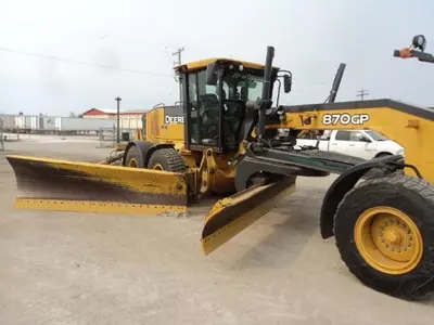 Used 2013 JOHN DEERE 870 GP WITH WING Motor Graders Manitoba CA | Conquest Truck & Auto Sales #1421348