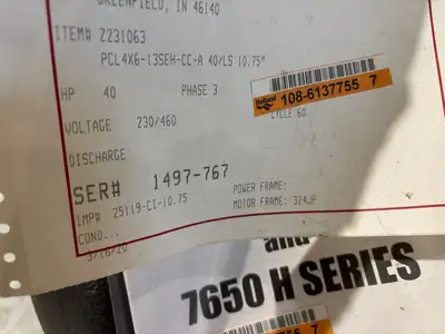 PCL 4x6-13SEH-CC-A | Gusher Pumps PCL4X6-13SEH-CC-A 40/LS 10.75", 40HP Industrial Pump, 230/460V - New Other