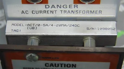 Moore Industries ACT/0-5A/4-20MA/24DC AC Current Transformer Module Used