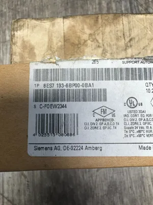 Used SIEMENS 6ES7193-6BP00-0BA1 Misc Electrical & Power Parts South Carolina US | ESS Industrial Equipment Sales #1308948
