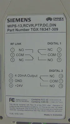 Siemens TGX:16347-309 WiPS-13 Spread Spectrum Receiver Module Used