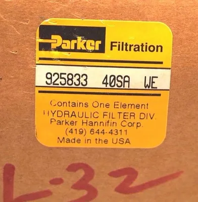 2 NEW PARKER 925833 40SA WE FILTER ELEMENT 92583340SAWE