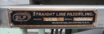USED STRAIGHT LINE FILTERS INC. 1 X 10