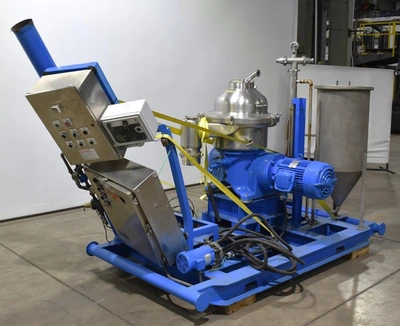 Westfalia SA 20-06-576 clarifier centrifuge skid, 316SS.