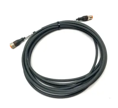 USED LUMBERG AUTOMATION DBL-ENDED CONNECTION CORDSET M12 5M