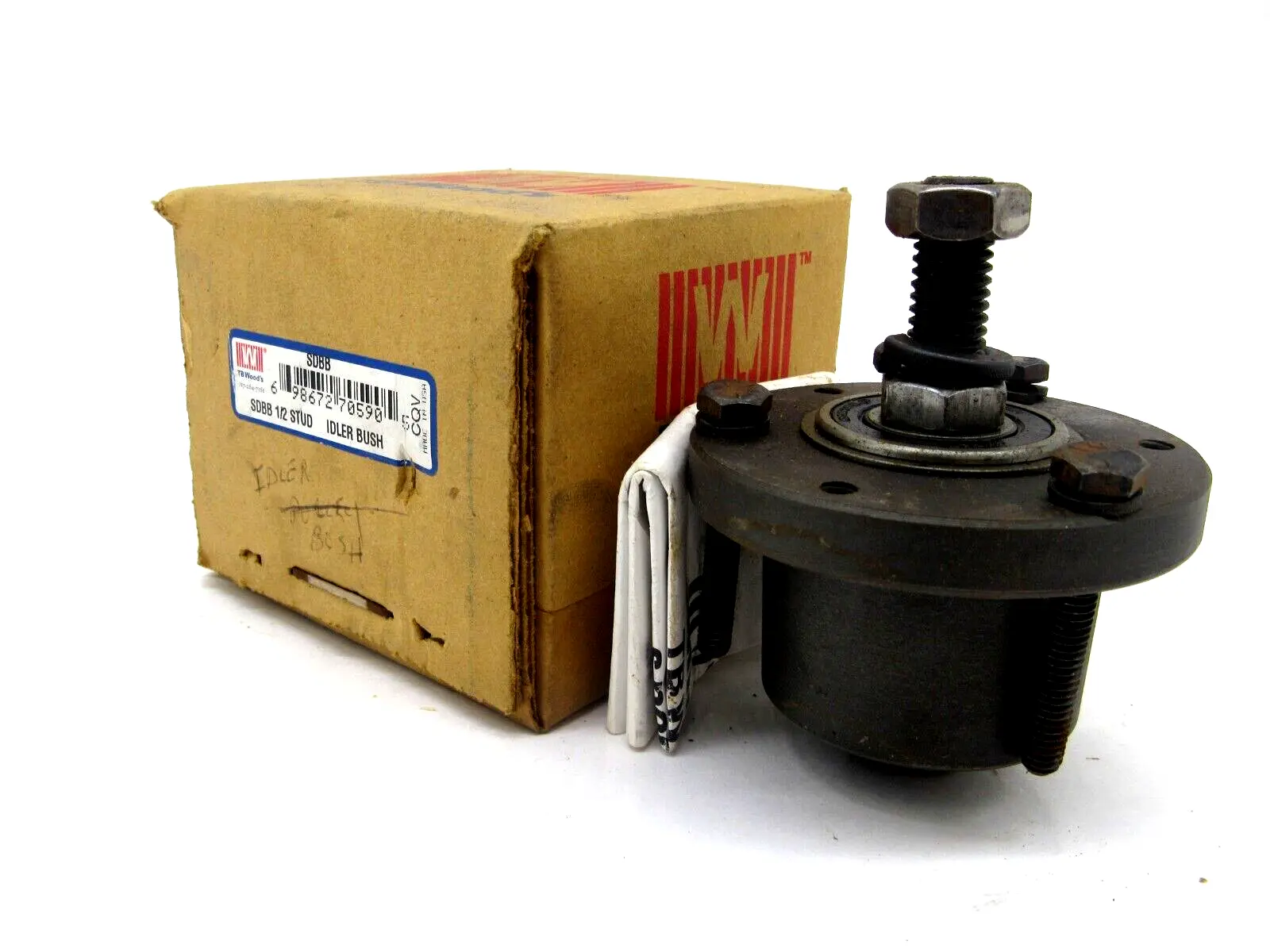 NEW TB WOODS SDBB IDLER BUSH 1/2" STUD