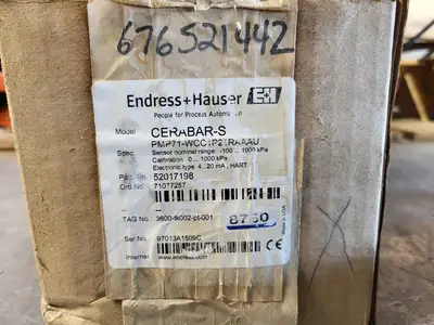 NEW 2007 ENDRESS+HAUSER PMP71-WCC1P21RAAAU