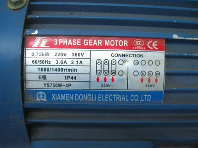 USED XIAMEN DONGLI TL YS750W-4P