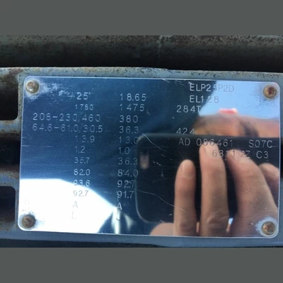 Nidec 25 HP Motor