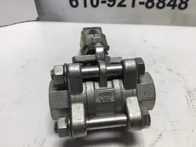 T.C.I 3 Piece 1/2″ Ball Valve 316 Stainless Steel 1000 WOG – 083