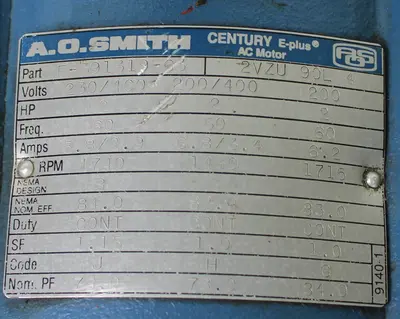 USED A.O. SMITH F-391319-63