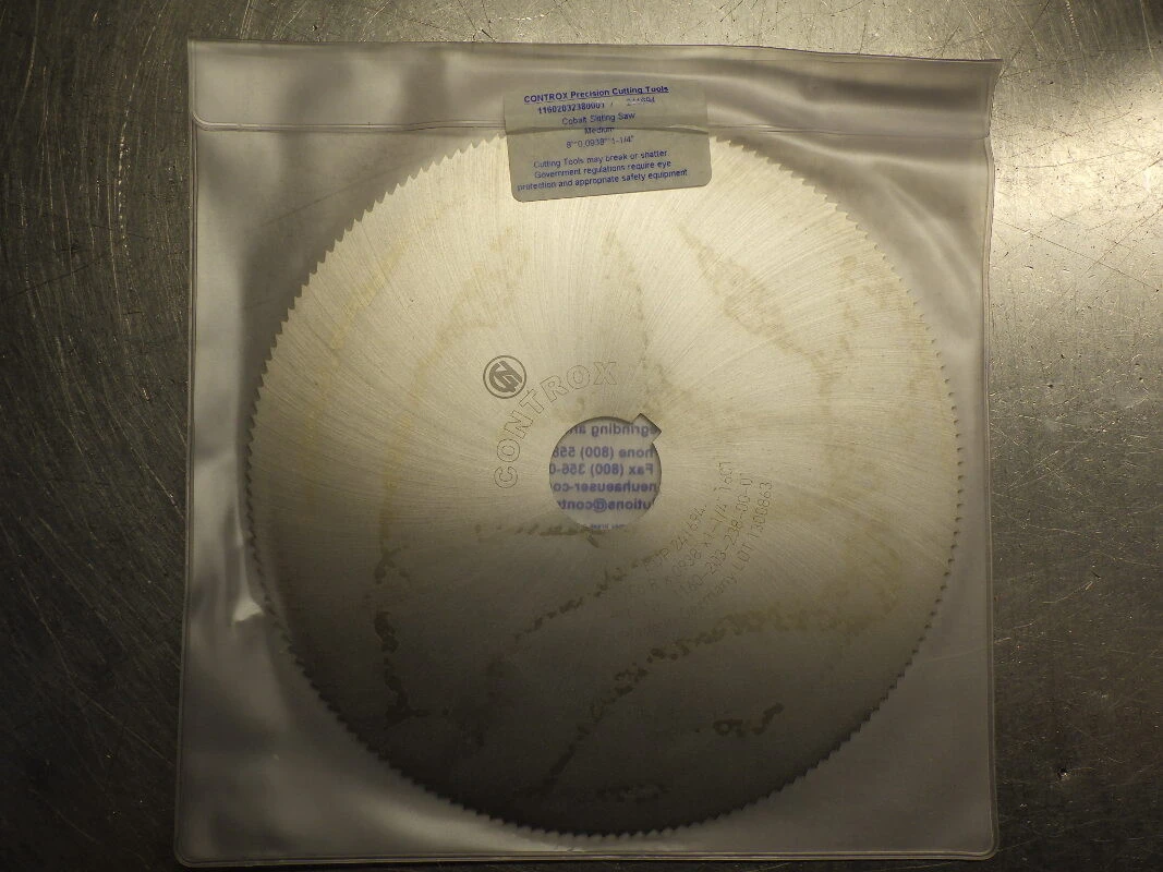 Controx 8" x 3/32" HSSCo Slot Saw 1.25" Arbor 160 Teeth 241694 (LOC3258B)