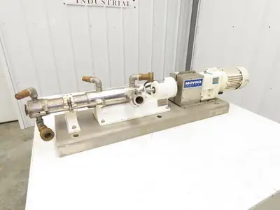 Moyno 2FH2SJG3SAA Sanitary Pump Progressive Cavity 1.5" Tri-Clamp 1Hp 3PH
