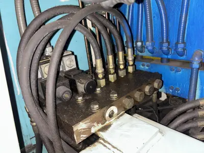 40 TON MODERN HYDRAULICS 4 CYLINDER PORTABLE HYDRAULIC DIE SETTING & SEPARATING SYSTEM: YOBRO #23866