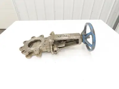 DeZurik KBD 4" Stainless Lug Knife Gate Valve Rising Stem 304SS *Bad Seal*