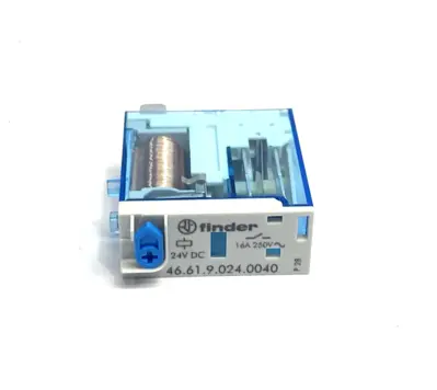 USED FINDER PLUG-IN RELAY SPDT, 16A, 24VDC