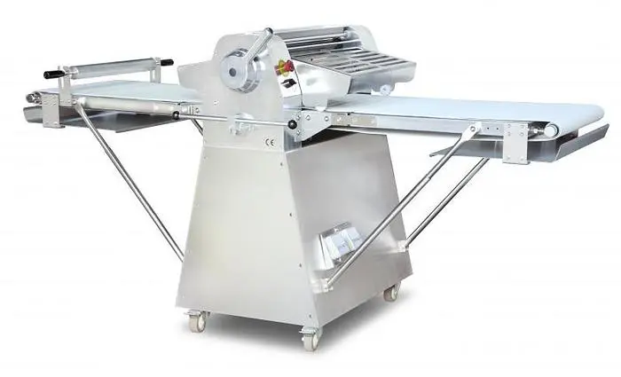 Stainless Steel Floor Model Dough Sheeter with 88-inch Conveyor Length – 0.75 HP (550 W), 220 V, 1 Phase