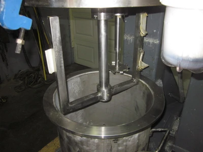 5 gallon Dual Shaft Vacuum Disperser, with sweep blade, stainless steel