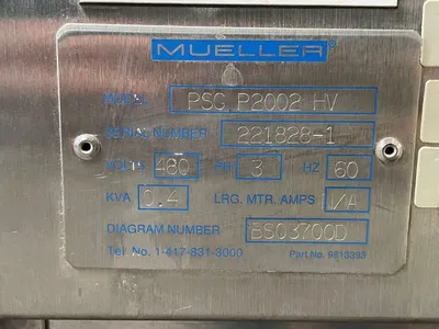 Used MUELLER PS6 P2002 HV Chemical & Process Equipment Ohio US | HGR 24 #728955