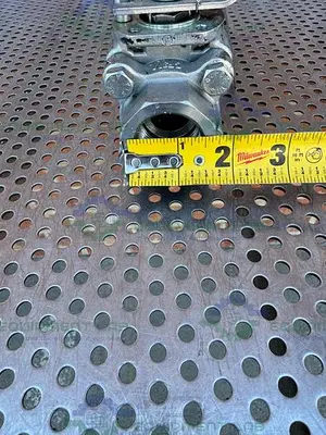 USED SVF -F. C. I. R86666ATSE BALL VALVE 1500 PSI W/ 1" THREADED FITTING
