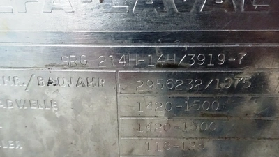 Alfa-Laval SRG 214H-14H hermetic separator, 316SS.