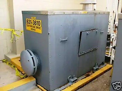 Western States 30 x 18 Quadramatic perforate basket centrifuge, 316SS.
