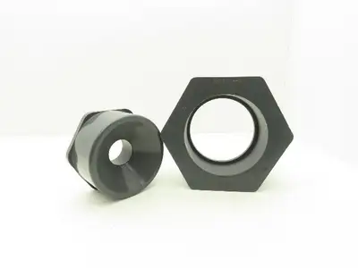 Ipex SCH 80 Reducer Bushing 8x6" + 6x2" PVC Slip Fittings Gray