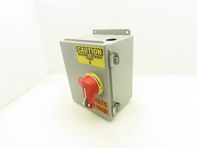 Wiegmann B100806CH Wall Mount Electrical Enclosure 10x8x6" With Disconnect