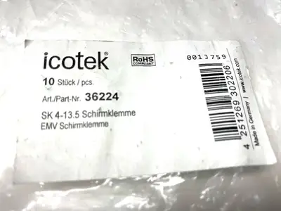 NEW ICOTEK GROUNDING CLAMP SK 4-13.5 PACKAGE OF 10