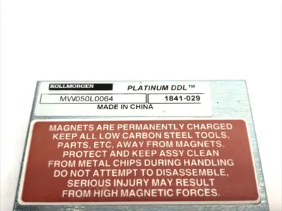 USED KOLLMORGEN PLATINUM DDL IRONLESS MAGNET WAY