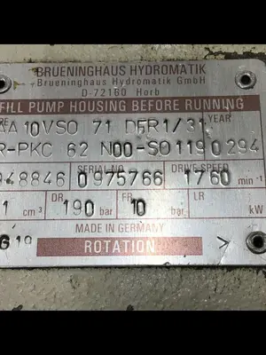 USED BRUENINGHAUS HYDRAULIK AA10VS071DFR131RPKC62N00S0119