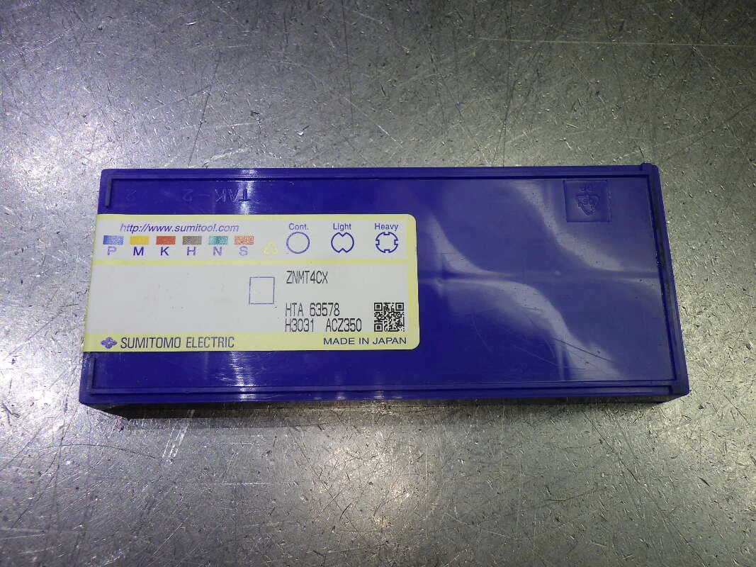 Sumitomo Carbide Inserts QTY10 ZNMT4CX ACZ350 (LOC2862B)