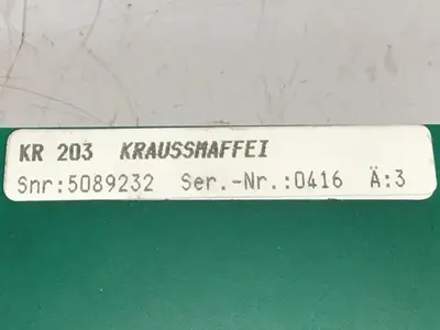 USED KRAUSS MAFFEI KR 203