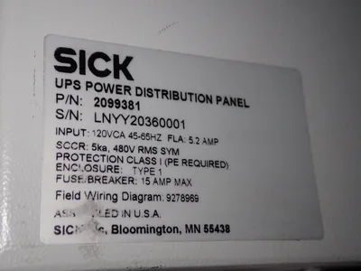 Used SICK 2099381 Electrical Panels Ohio US | HGR 24 #1406348