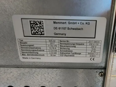 Used MEMMERT CTC256 Environmental Chambers South Carolina US | ESS Industrial Equipment Sales #1557884