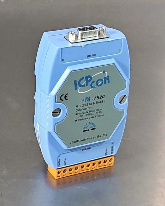 ICP CON I-7520 Converter - RS 232 To RS 485, Variable Rate Module 3B-22