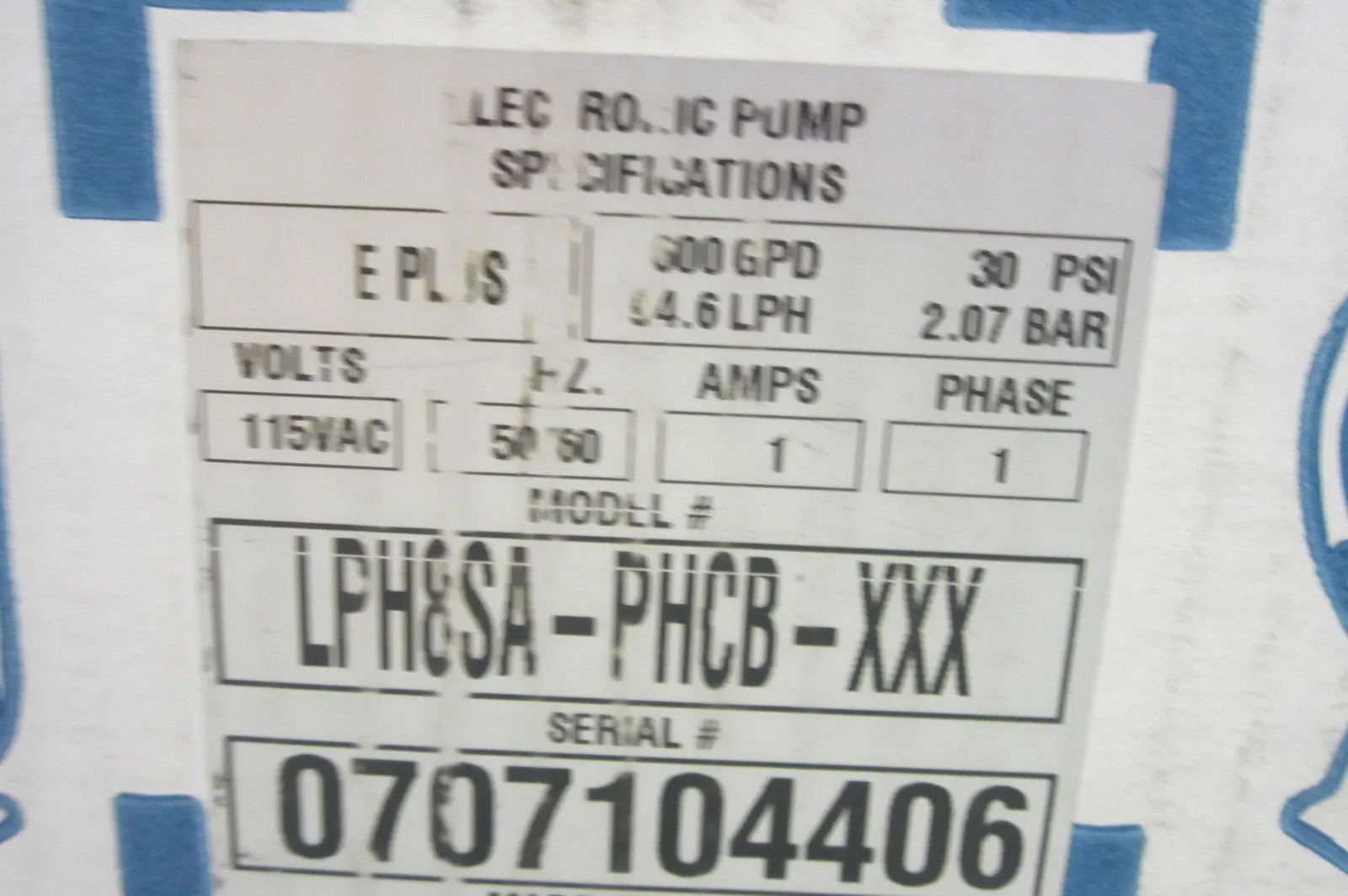 NEW PULSATRON LPH8SA-PHCB-XXX METERING PUMP LPS8SAPHCBXXX