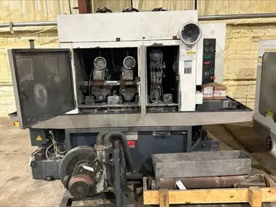 TIMESAVERS LYNX 37MWT-DBB 60 WIDE-BELT WET SANDER DEBURRING MACHINE