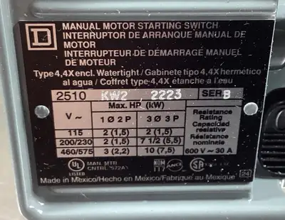 USED Square D 2510