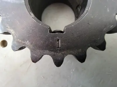 Roller Chain Sprocket H35-18, No. 35, 18 Teeth