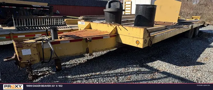 Used 1999 EAGER BEAVER 33' X 102 Flatbed Trailers New Jersey US | Proxy Equipment #1381590