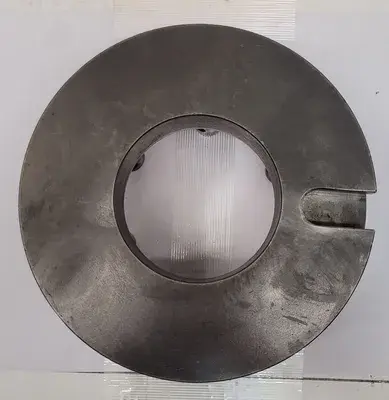 D1-6 LATHE CHUCK BACK PLATE, 6 PINS, 8.5" DIAMETER, 4" THROUGH HOLE ID